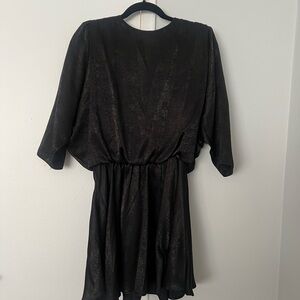 Zara Satin Black Dress